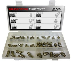 50pc Stainless Steel Grease Fitting Assortment