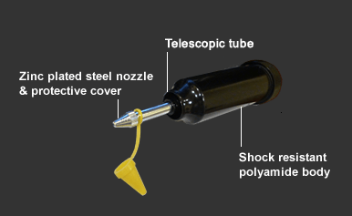 Push Type Oil Gun with Pointed Nozzle